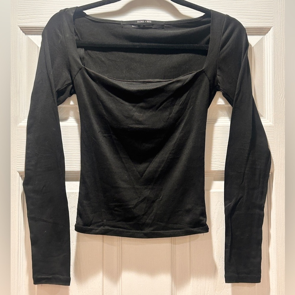 Urban Outfitters | Black Long Sleeve Top Size S